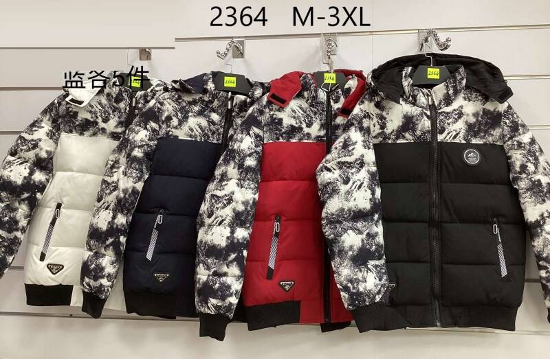 Kurtka męska zimowa Roz M-3XL, 1 Kolor Paczka 5 szt